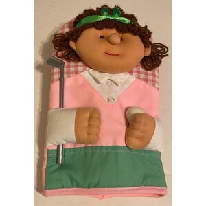 Doll Golfer Pink Checkered Cotton Oven Mitt Potholders